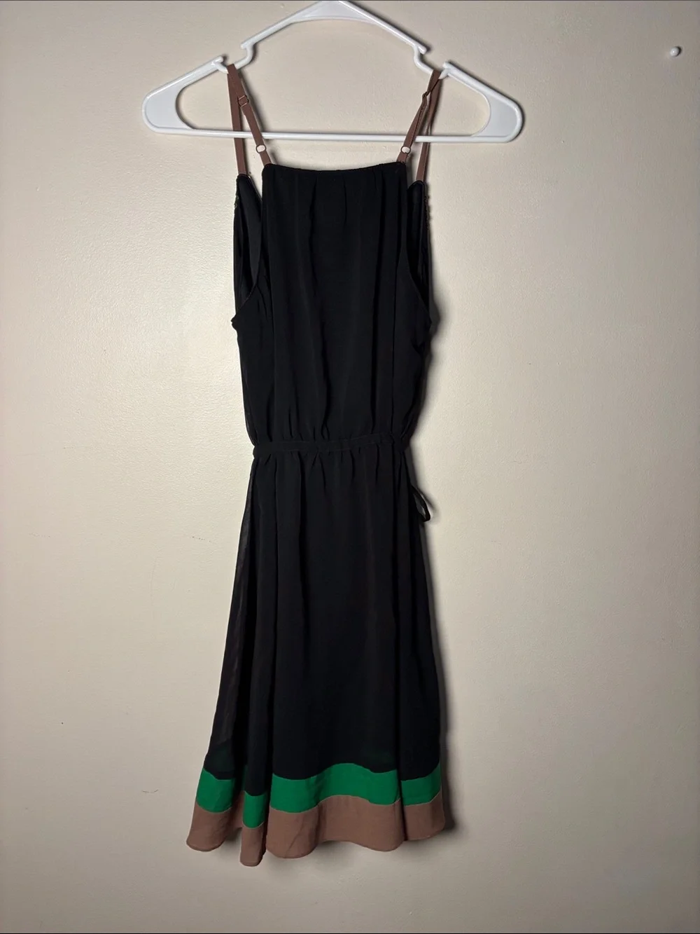 Marineblu Black Midi Dress with Green, Tan & Multicolor Sequins - Picture 3 of 3